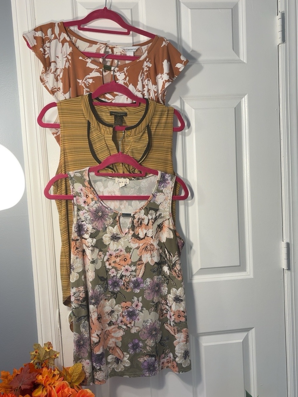 3 Women’s Tops Bundle Floral & Striped Mixed Brands M/L Excellent Condition